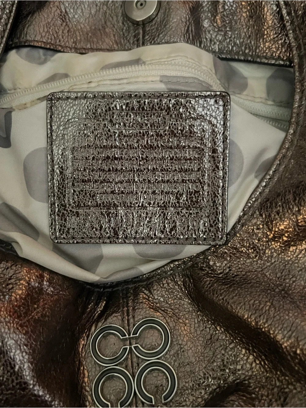 Coach leather shoulder